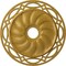 Ekena Millwork Loera Ceiling Medallion (Canopies up to 6 1/4"), 26 5/8"OD x 4 1/2"ID x 1 3/8"P, Iridescent Gold CM26LOIGS - alternate 1